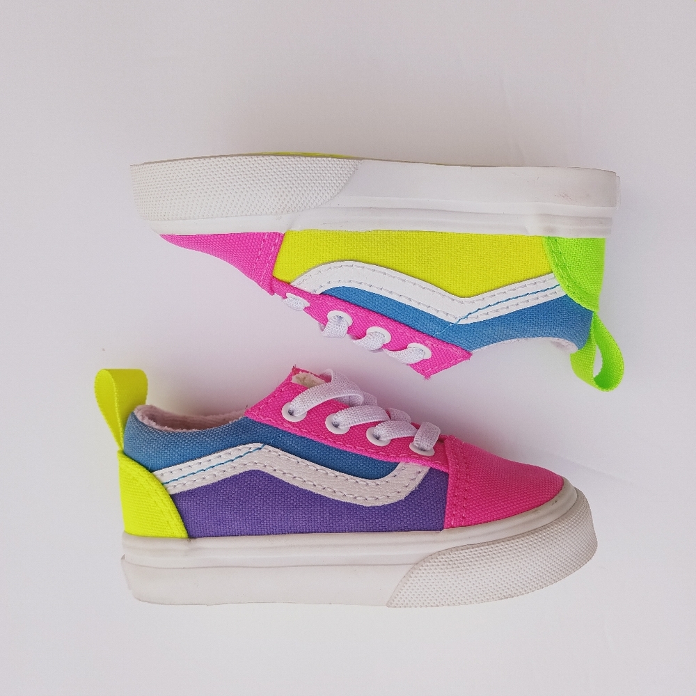 Vans Kids Sneakers - Neon Pink, Blue, Lime